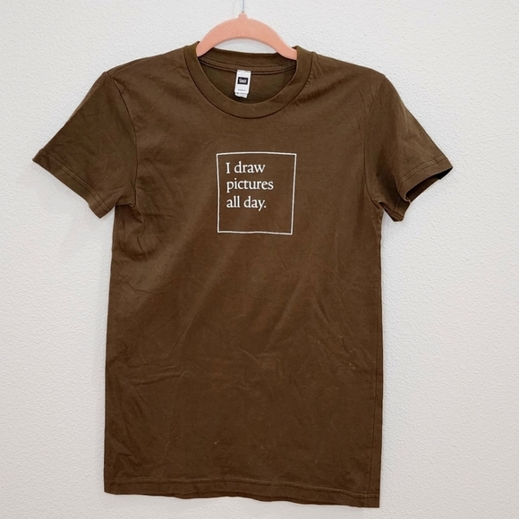 Veer Tee Shirt - Brown, artist, screen tee, tshirt - Picture 1 of 3